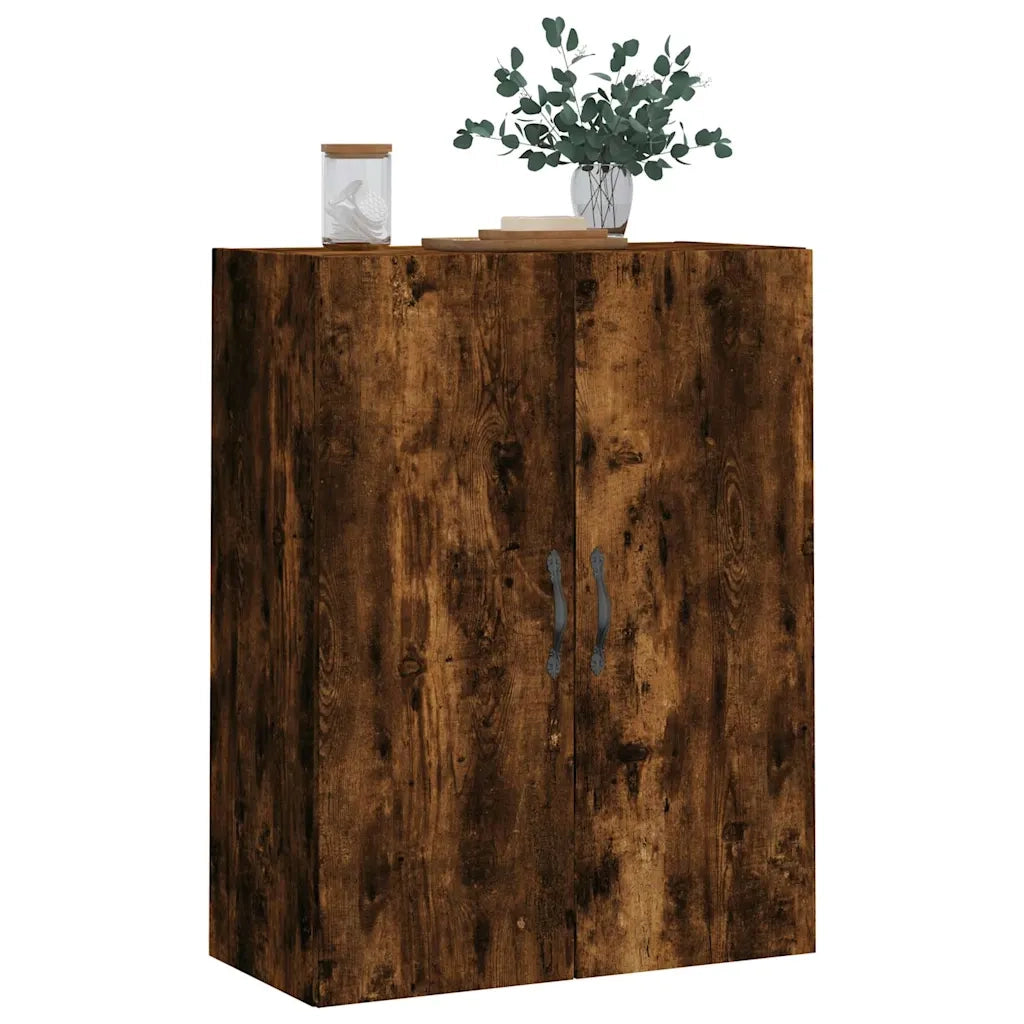 Mobile a Parete Rovere Fumo 69,5x34x90 cm in Legno Multistrato 834983