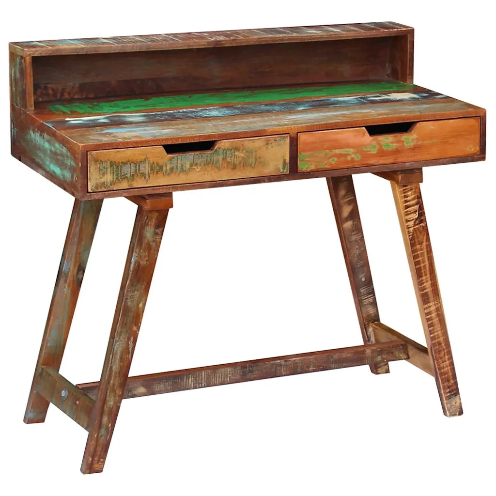 Scrivania in Legno Massello Anticato 243270