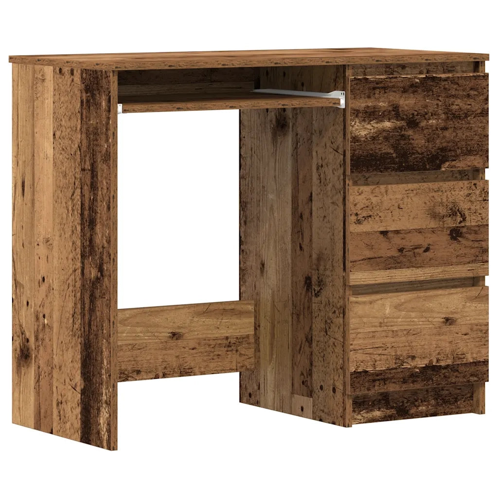 Scrivania Legno Antico 90x45x76 cm in Legno Multistrato 861142