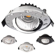 Trade Shop - Faretto Incasso Tondo Slim Luce Soffitto Box Doccia Led 8w Orientabile Dimmerabile -