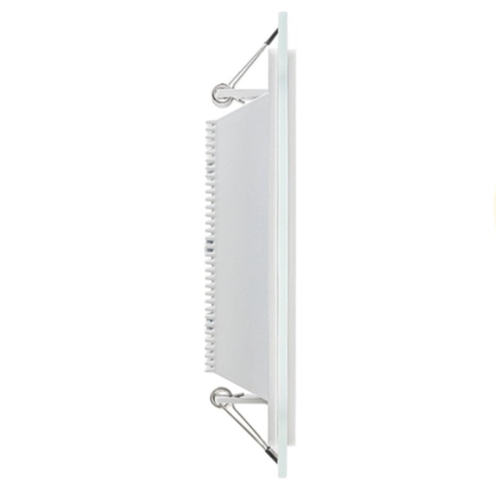 Trade Shop - Pannello Led Slim Quadrato Incasso Cornice Vetro 12w Cct 3000k 4000k 6500k P125e-q3c -