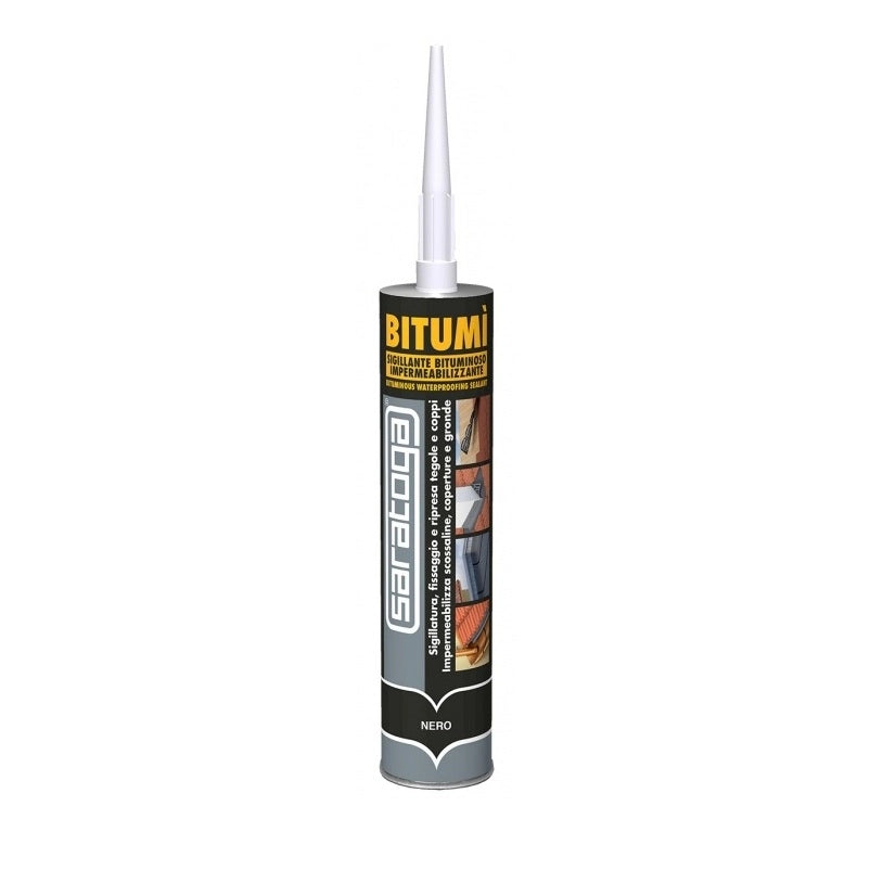 Saratoga SIGILLANTE BITUMINOSO BITUMÌ 300ML NERO CARTUCCIA.