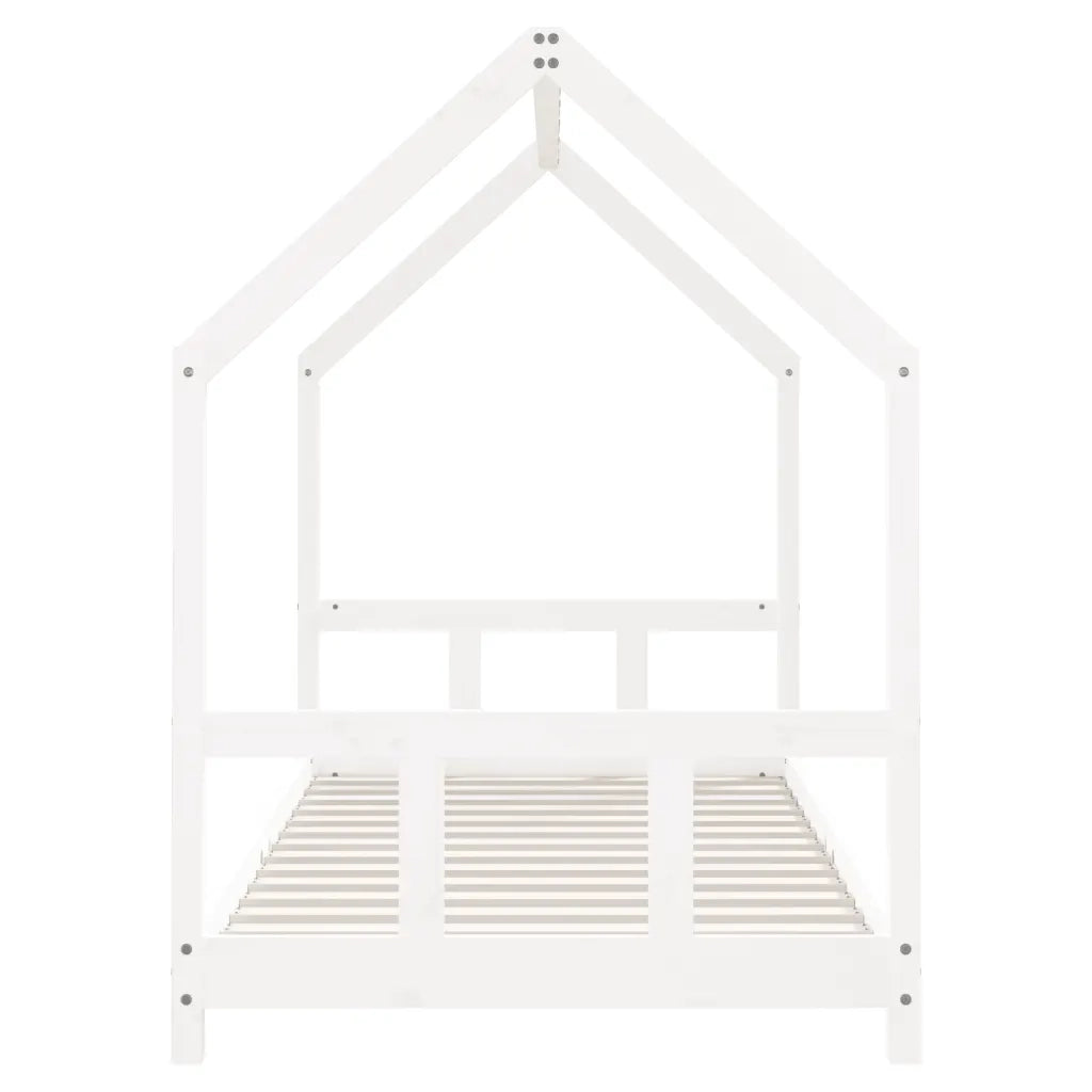 Giroletto per Bambini-Struttura Letto Bambini Bianco 90x190cm in Legno Massello di Pino 771572