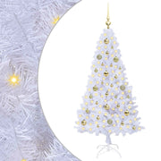 Albero di Natale | Decorazioni natalizie artificiale Bianco 150 cm PVC e Acciaio