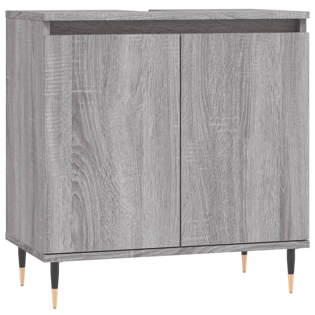 Mobile da Bagno Grigio Sonoma 58x33x60 cm in Legno Multistratocod mxl 80990