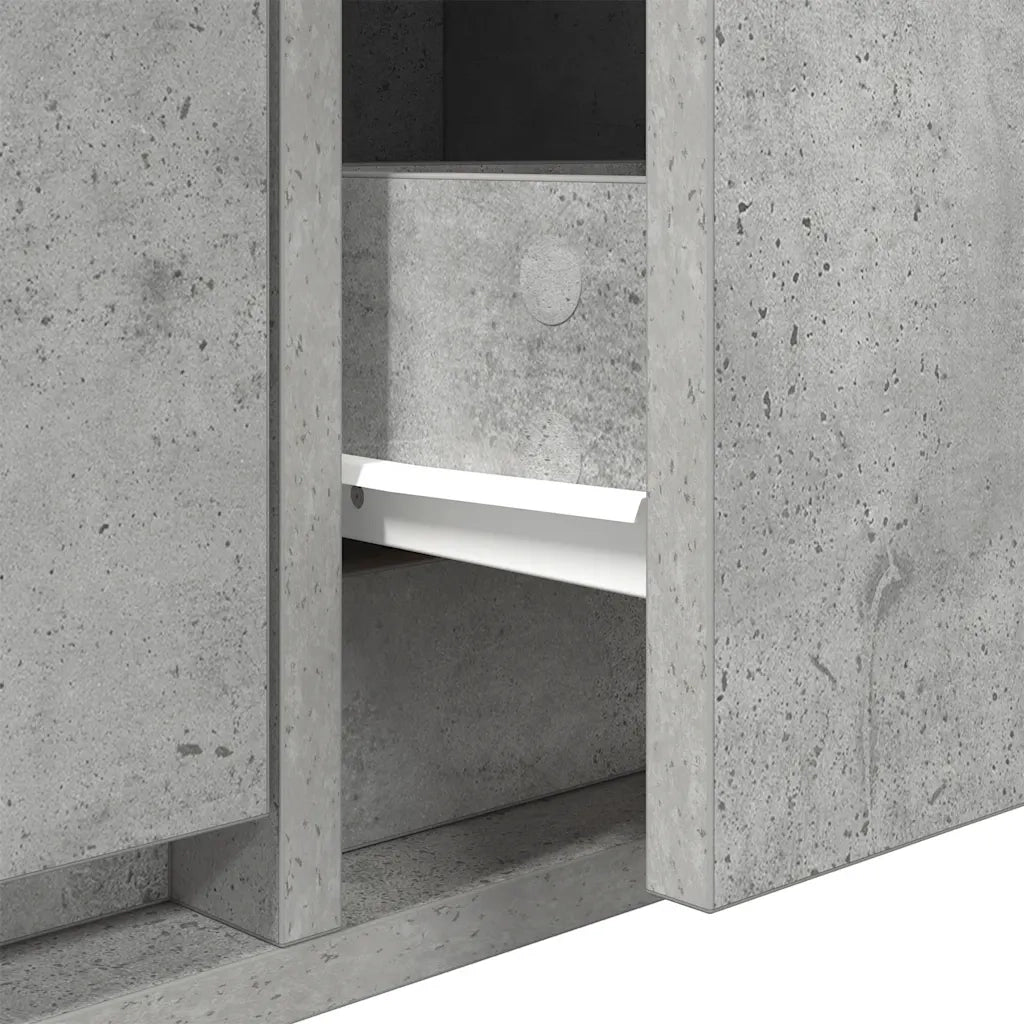 Mobile per TV Grigio Cemento 60x31x25,5 cm Legno Multistrato 861496