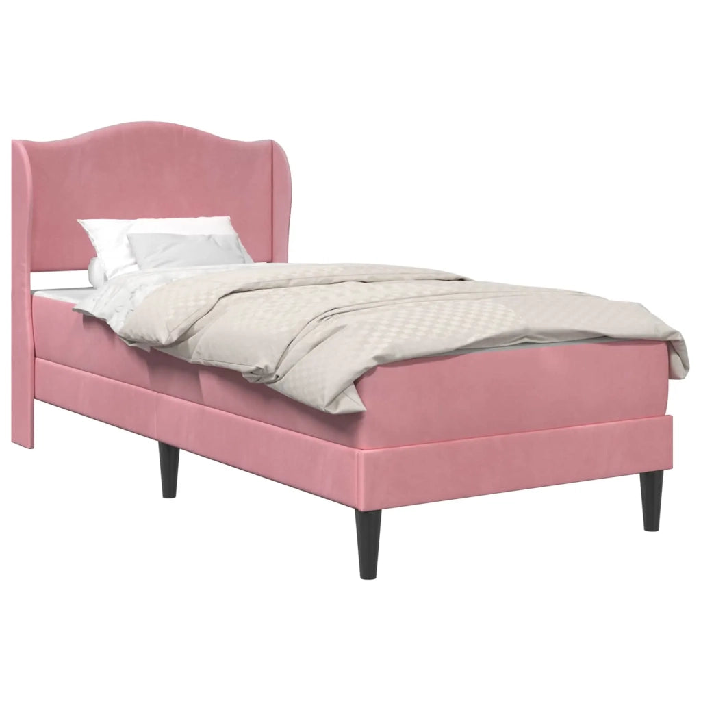 Struttura del letto con testiera Rosa 80 x 200 cm Velluto 3415169