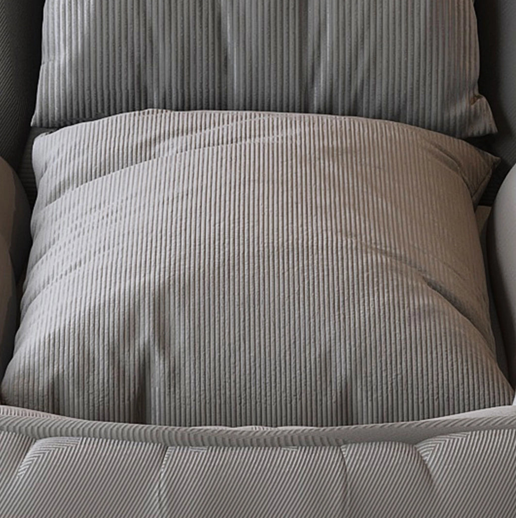 Sofa letto pieghevole ergonomico regolabile a 5 posizioni; 80x22x87 cm; grigio