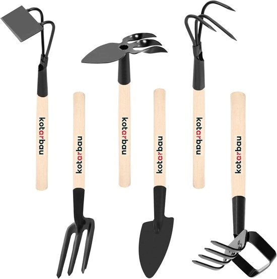 Set di attrezzature da giardino - Mini strumenti da giardino - Manutenzione del giardino - 6 pezzi Set - 44 cm Pacchetto