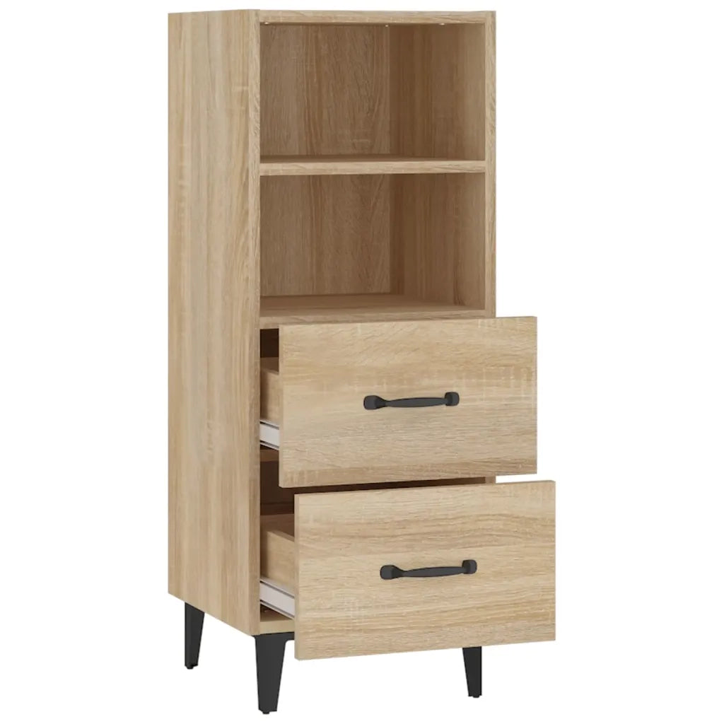 Credenza Rovere Sonoma 34,5x34x90 cm in Legno Multistrato cod mxl 19585