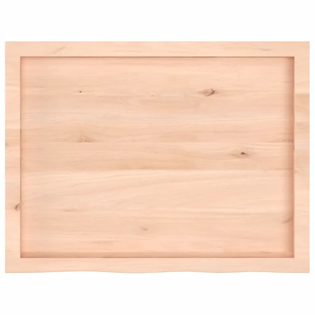 Ripiano a Parete 80x60x(2-6) cm Massello Rovere Non Trattato 363553