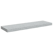Scaffale a parete | Ripiano a parete | Mensola a parete Grigio Cemento 80x23,5x3,8 cm in MDF
