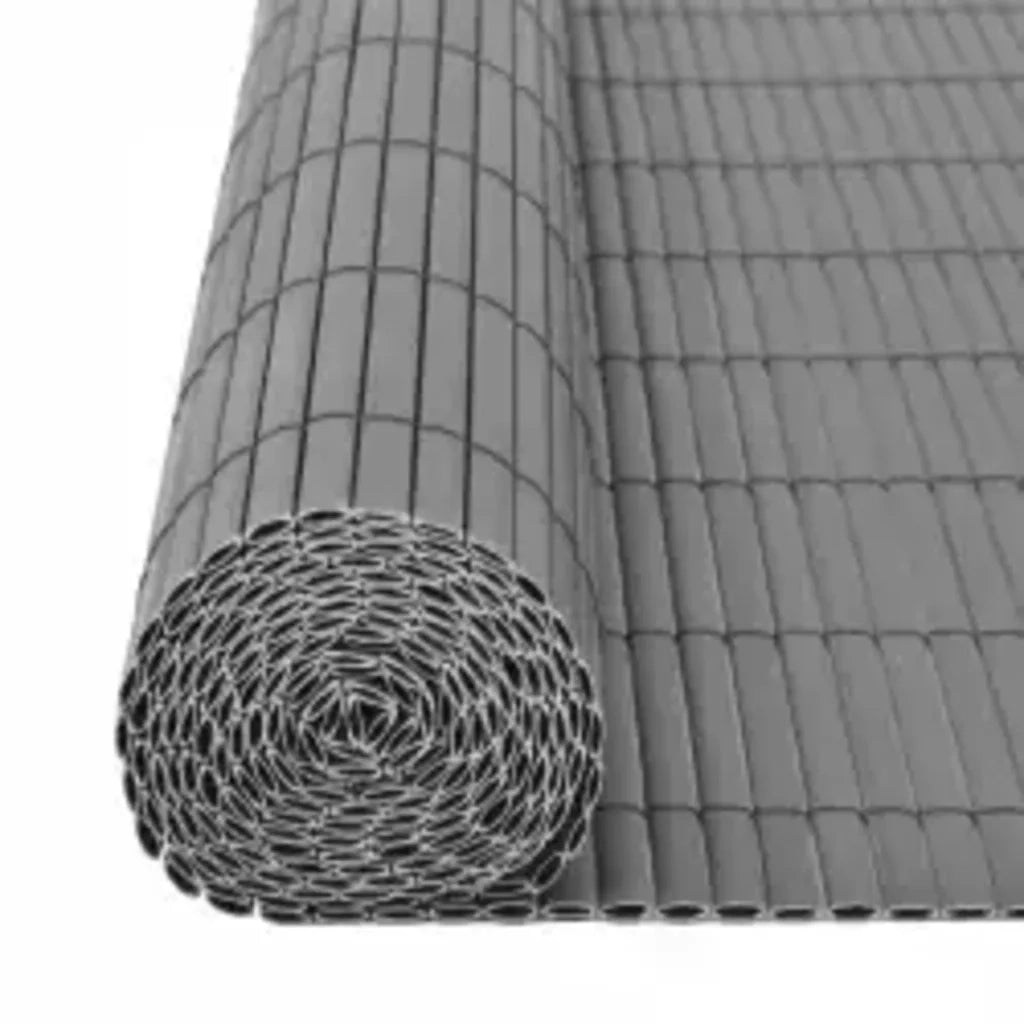 Recinzione da Giardino a Doppio Lato 90x400 cm Grigio cod mxl 25272