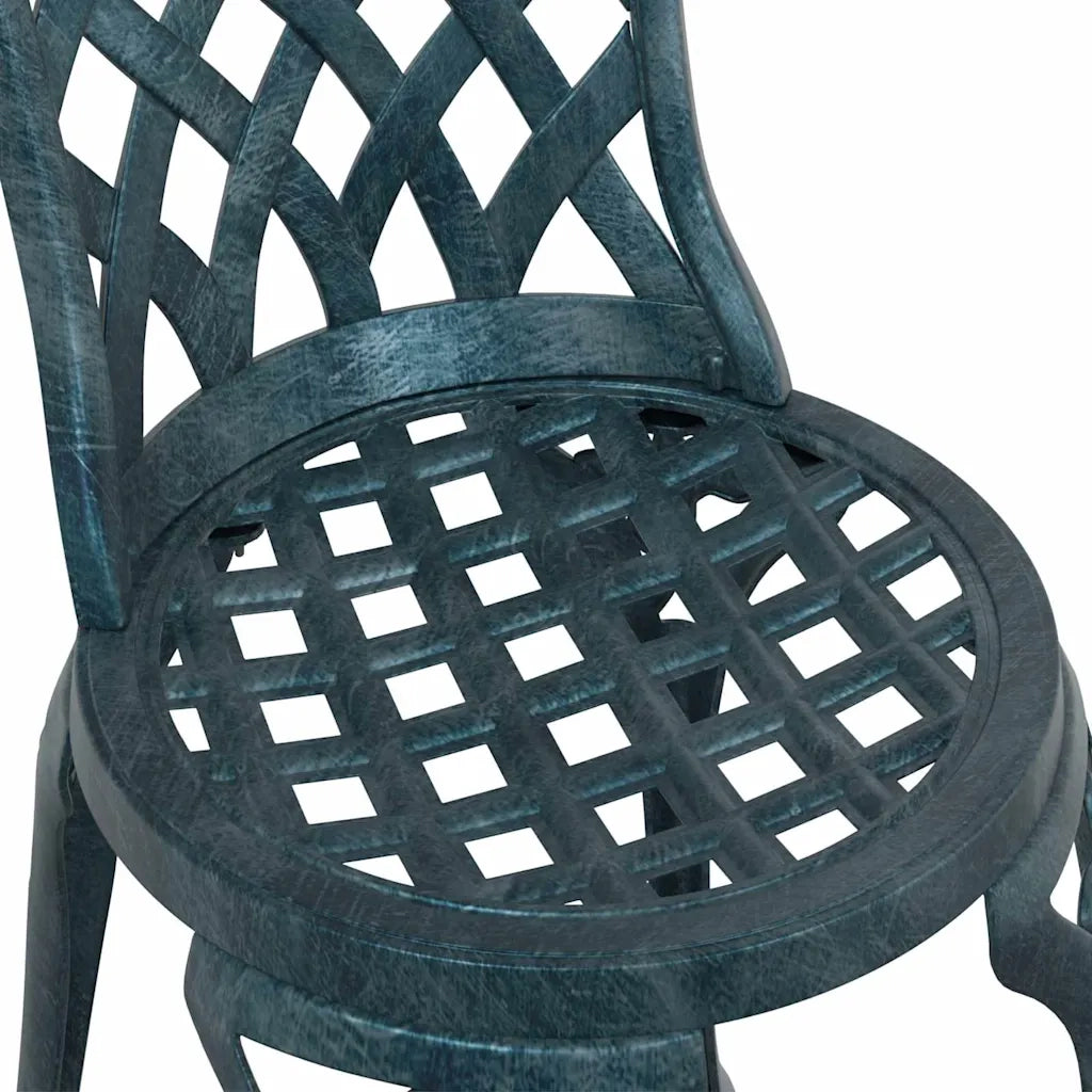 Sedia da Giardino 2 pcs Verde 39 x 40 x 87cm Alluminio 42002397