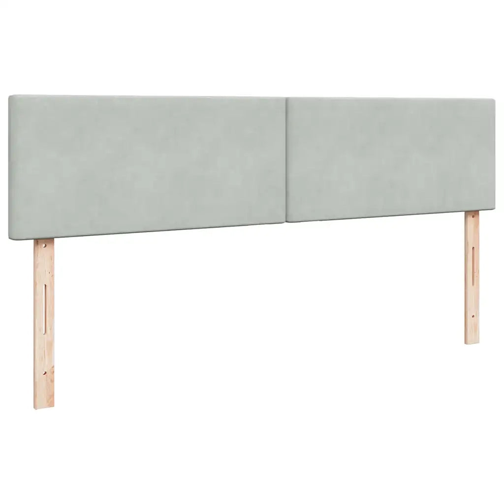 vidaXL Struttura Letto Pouf con Materassi 200x200 cm Velluto