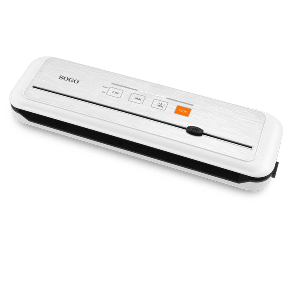Macchina sottovuoto alimenti con taglierina integrata, sigillatura automatica 110W pressione 60 kPa per sacchetti e rotoli - Sogo