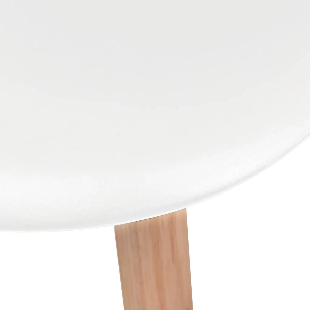 Sedie da Pranzo 4 pz Bianche in Plastica 244772
