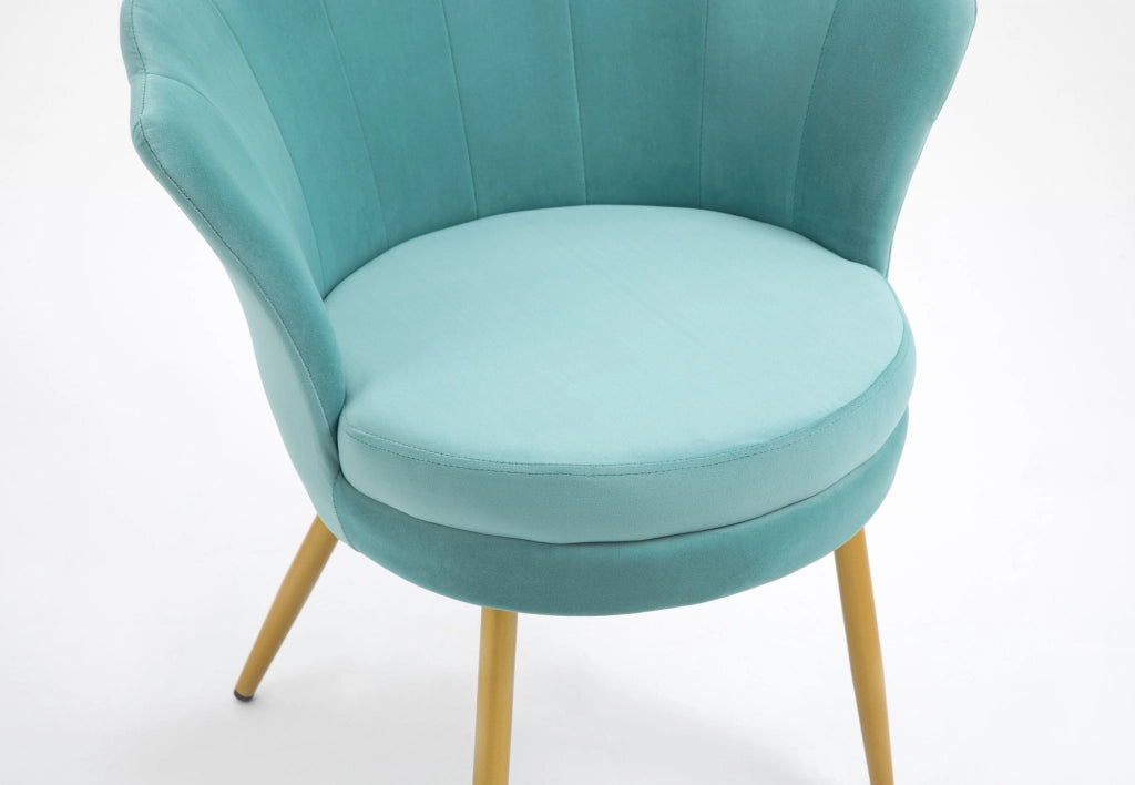 Poltrona Conchiglia Camera da Letto in Velluto Design Moderno Maddina Tiffany