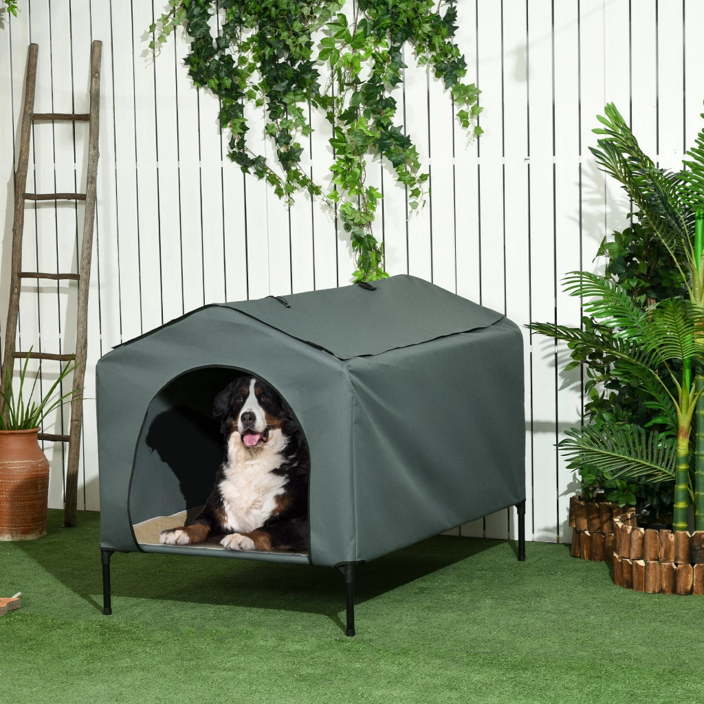 Cuccia per Cani Letto Rialzato ¨C Zephmum ¨C Grigio 130x85x95 cm