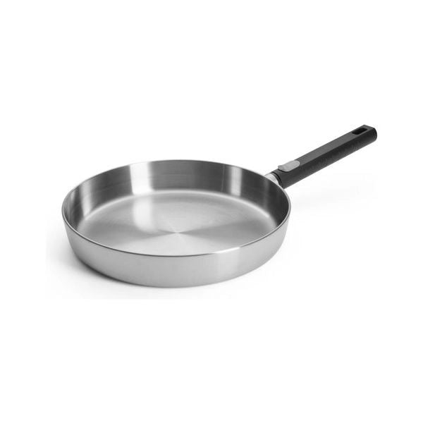 Padella woll wll1528lcs logic steel con manico removibile cromo spazzo