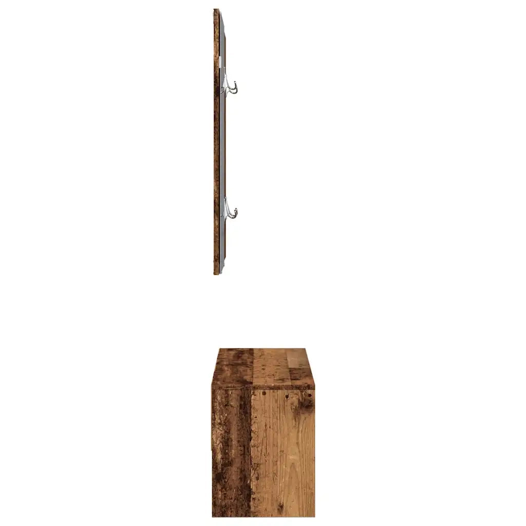 Set di Mobili da Corridoio Legno Antico in Legno Multistrato 857019