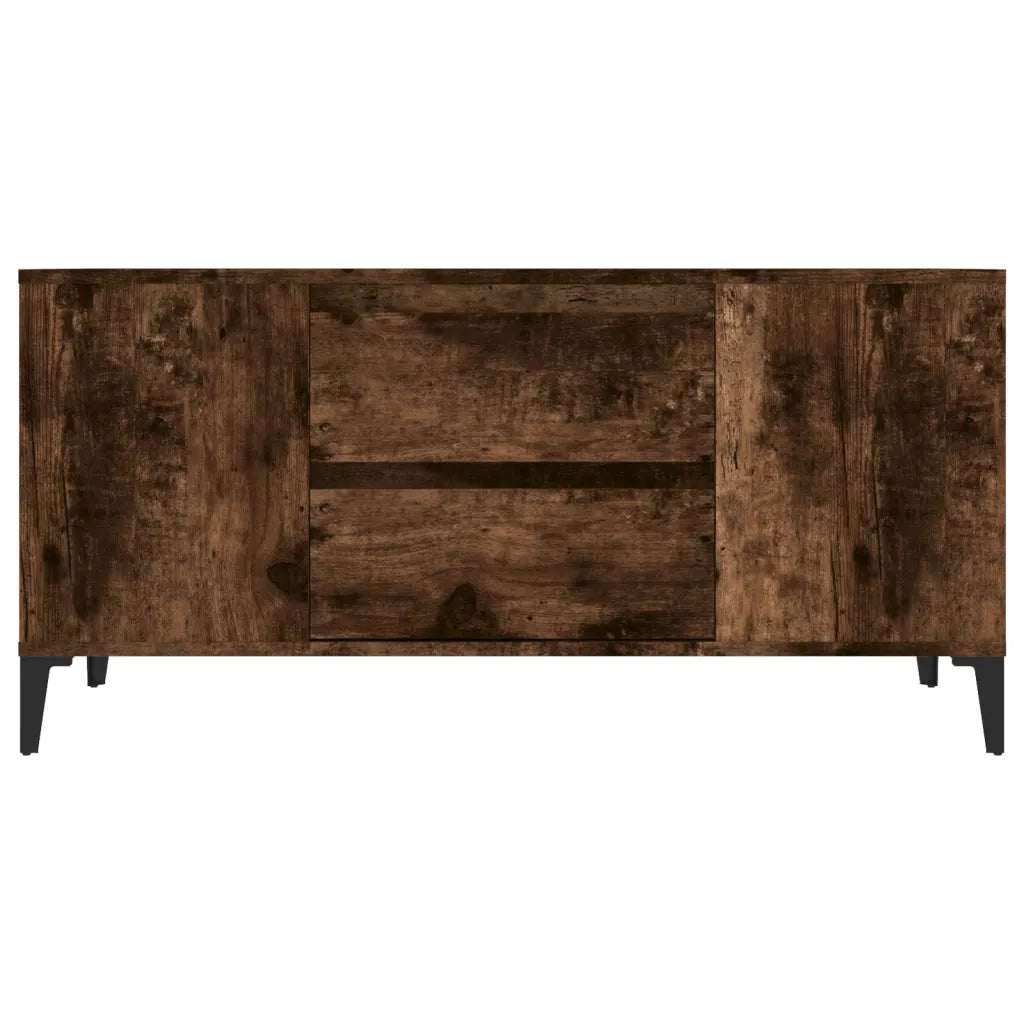 Mobile Porta TV-Mobile per TV-Credenza TV Rovere Fumo 102x44,5x50 cm in Legno Multistrato 297896