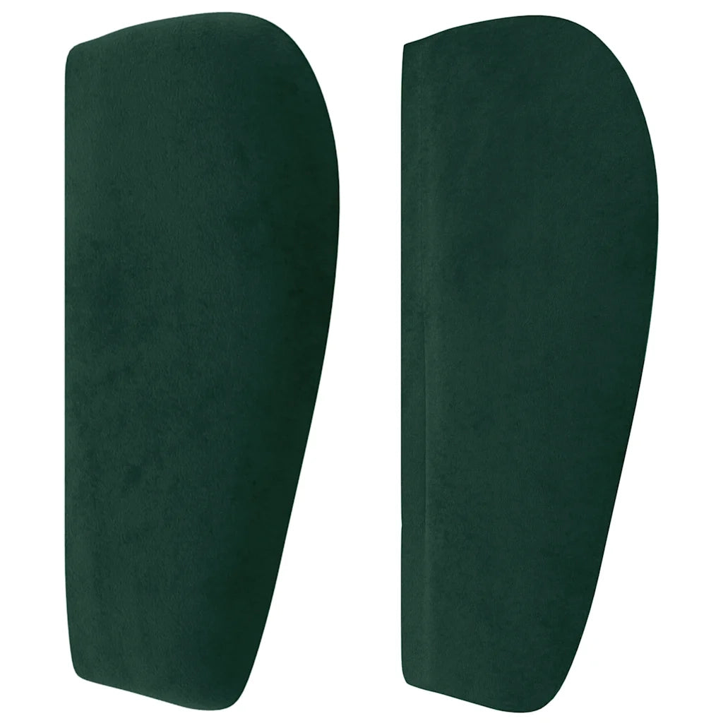 Testiera ad Orecchio Verde Scuro 183x23x78/88 cm in Velluto