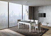 Tavolo Allungabile 160-220x90x77 cm Cico Mix Antracite Spatolato