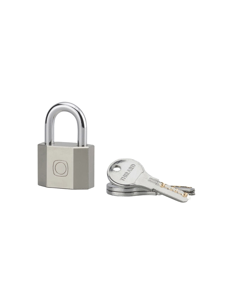 Lucchetto Octo, acciaio, arco in acciaio, 40 mm, per esterno, cantieri, 3 chiavi - THIRARD