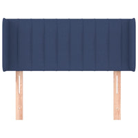 Testiera ad Orecchio Blu 93x16x78/88cm in Tessuto 3118994