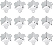 Protezioni Angolari 24 Pezzi - Angoli Metallici - Protezione di Contorno 30 x 23 mm - Decorative Protezioni Angolari - Metallo Solido - Per Mobili e Cassetti di Ripostiglio