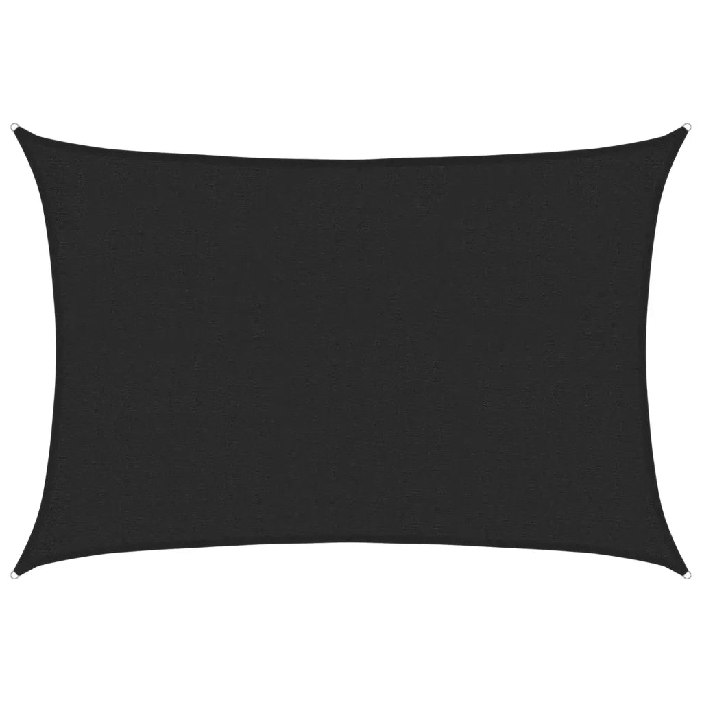 Vela Parasole-Telo Ombra-Vela Ombreggiante 160 g/m2 Nera 2x3 m in HDPE