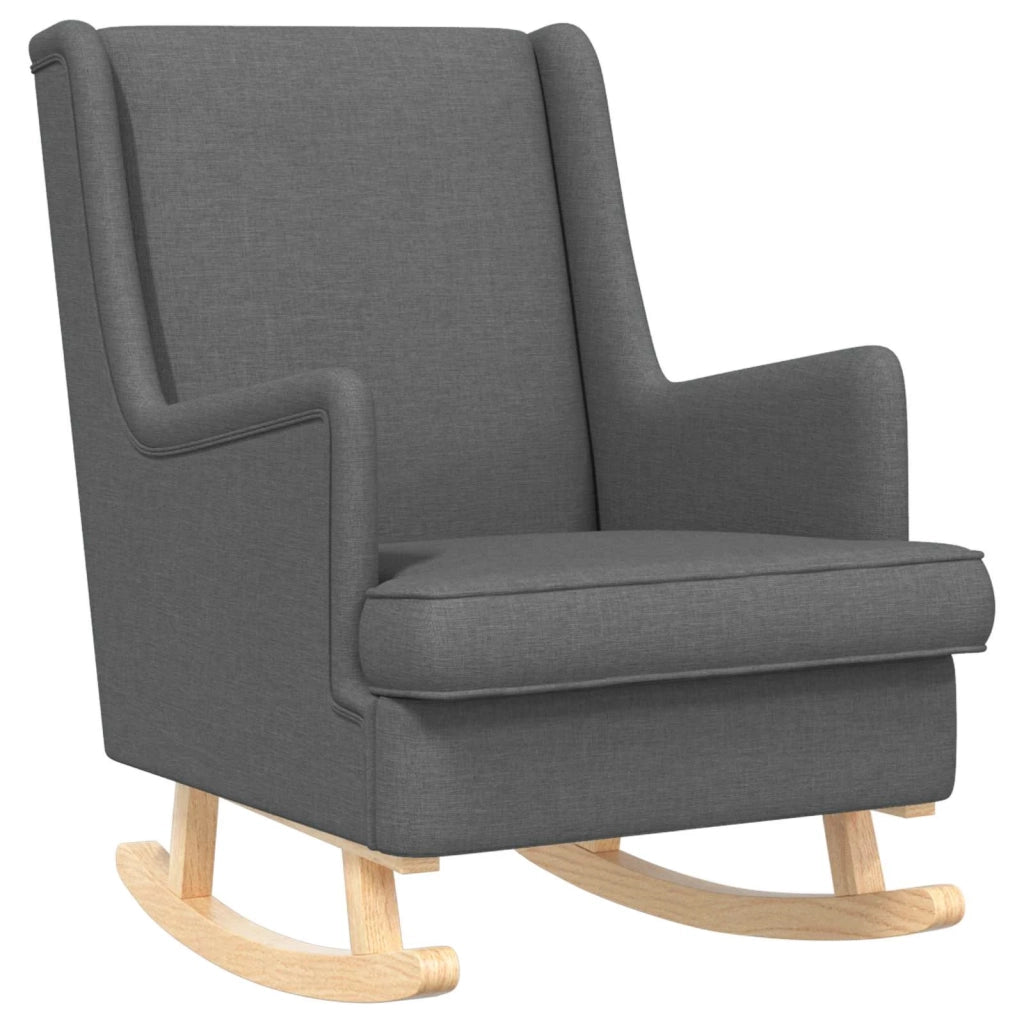 Poltrona con Ottomano 2 pz Grigio Scuro Tessuto 3418853