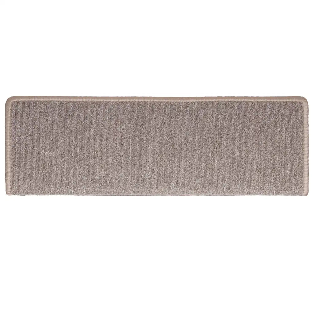 Tappetini per scale 30 pz 65x21x4 cm Marrone chiaro Bordo rettangolare 3365767