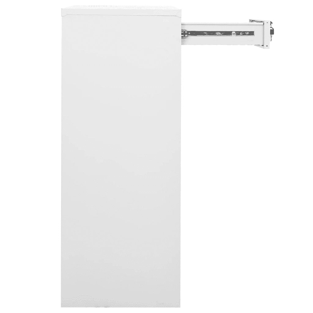 Armadio per Ufficio Bianco 90x40x102 cm in Acciaio 336409