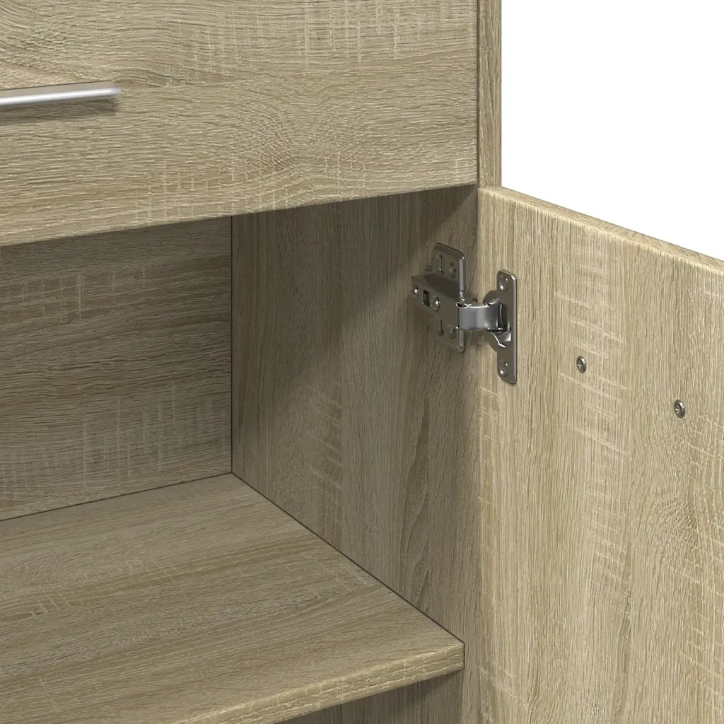 Mobile da Bagno Rovere Sonoma 60x33x80 cm in Legno tecnico