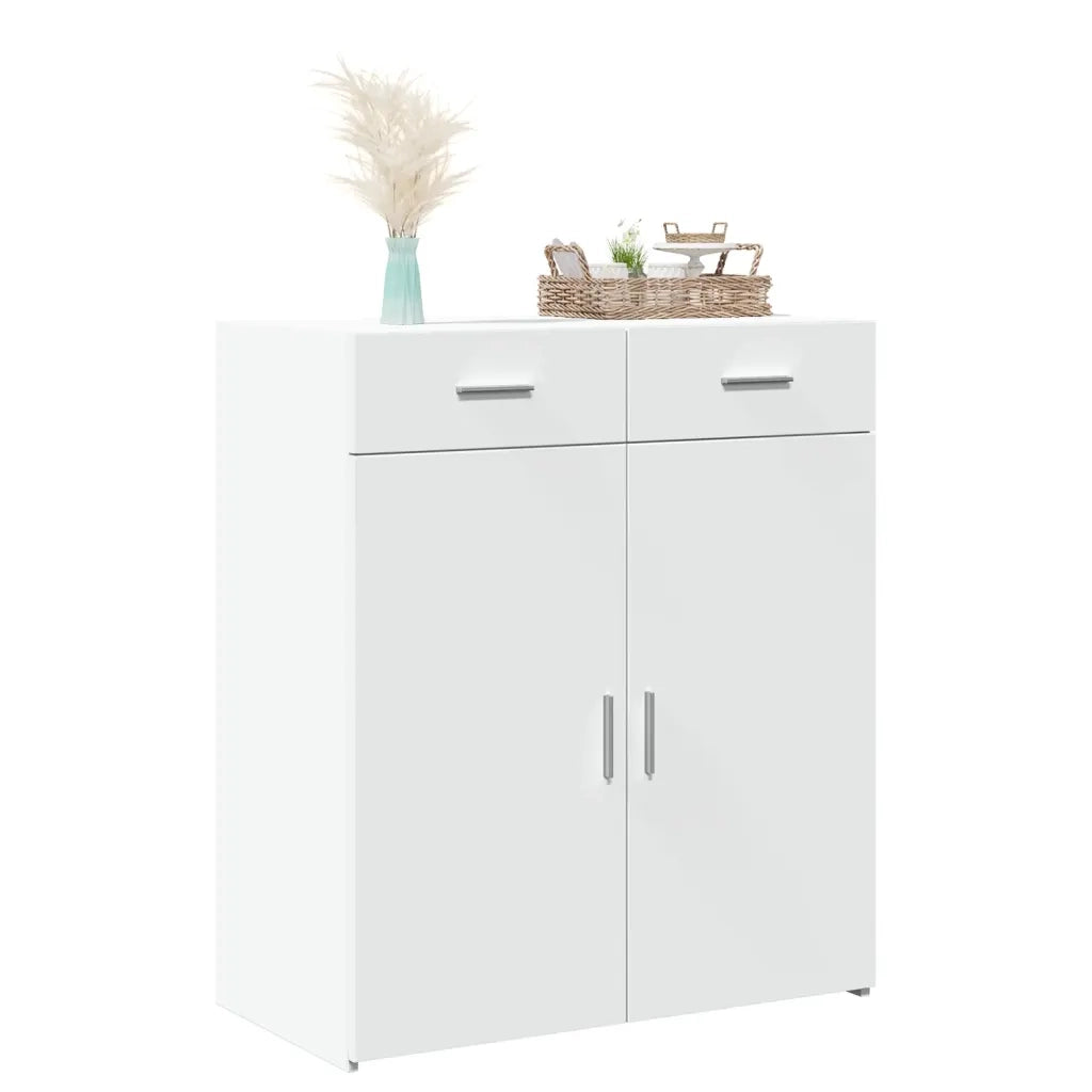 vidaXL Credenza Bianca 80x42,5x93 cm in Legno Multistrato