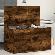 Cassapanca Rovere Fumo 84x42x46 cm in Legno Ingegnerizzato cod mxl 48701