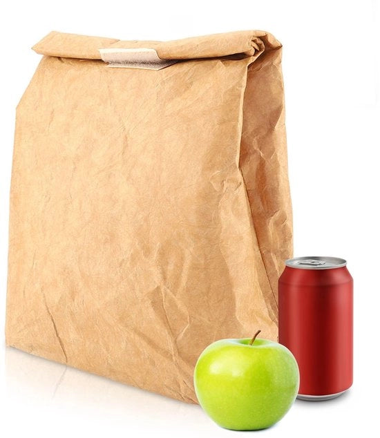 Tas per pranzo impermeabile in carta di cellulosa lavabile, sacchetto per cibo, tas per pranzo in sacchetto di carta, tas per pranzo impermeabile, sacchetto per cibo, tas per pranzo isolato caldo o freddo