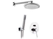 Set doccia con soffione, doccia minimale e miscelatore - serie minimal