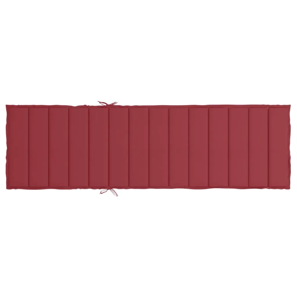 Cuscino per sedie | Cuscino per Lettino Rosso Vino 200x50x3 cm in Tessuto Oxford