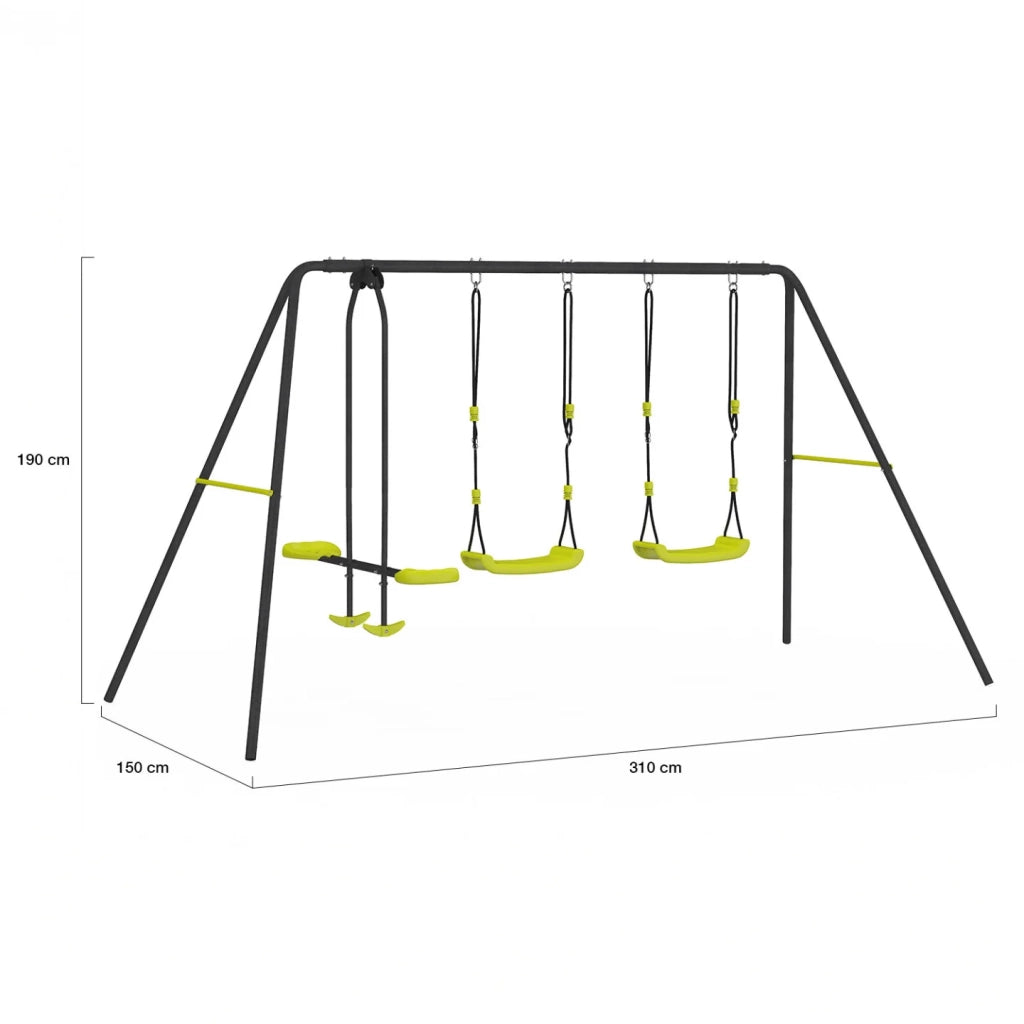 IDMarket - Gantry a 3 apparecchiature 2 oscillazioni e 1 faccia a faccia