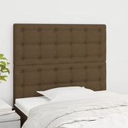 Testiera 2 pz Marrone Scuro 80x5x78/88 cm in Tessuto cod mxl 39434