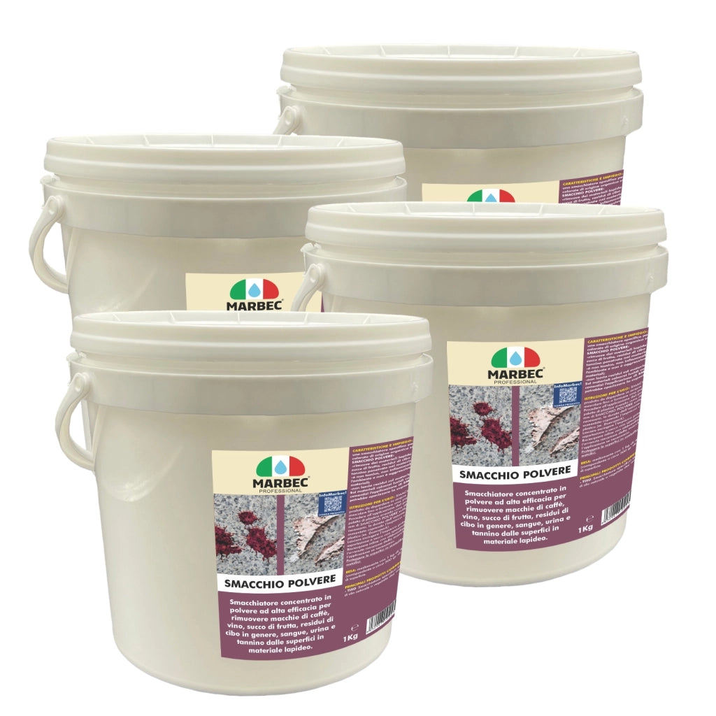 Come togliere le macchie di vino, caffè SMACCHIO POLVERE   1KGx4Pz
