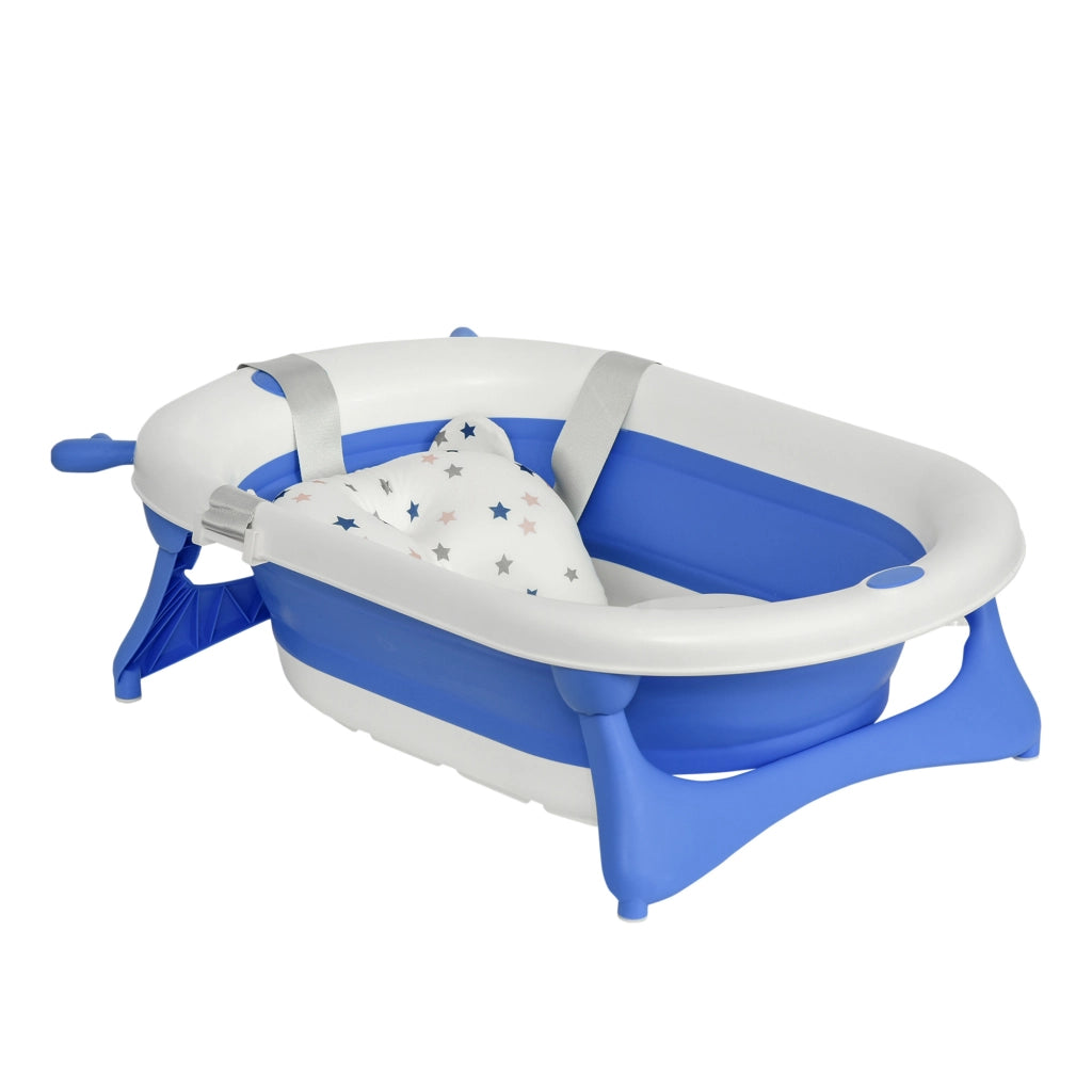 Lettino per Bambini Pieghevole ¨C zephmum ¨C Blu 81.5x50.5x23.5 cm