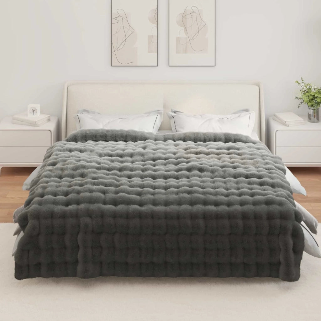 Coperta antiscivolo in finta di coniglio Olite 4 pcs Poliestere