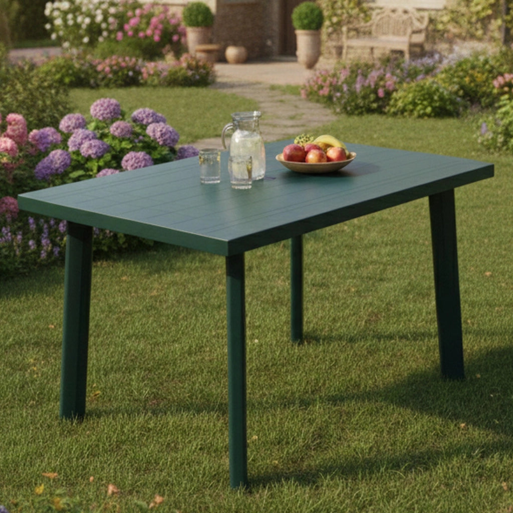 Ozello, Tavolo da Esterno 6 Posti Made in Italy, 126x76x72h cm Verde