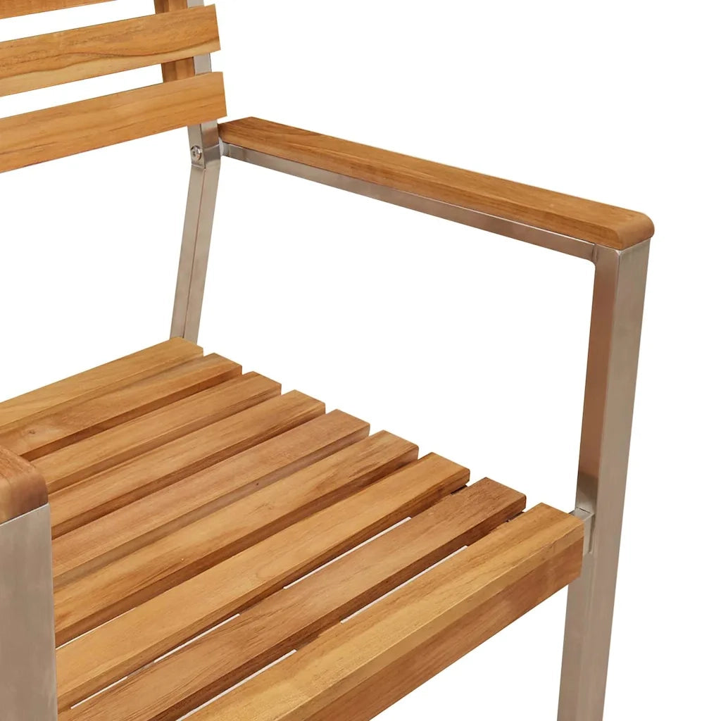 Sedia da Giardino 8 pcs Olio Naturale Legno di teak solido 3334850