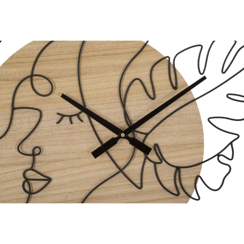 Orologio da Parete VKH270, Marrone, Metallo, 60x2x60 cm