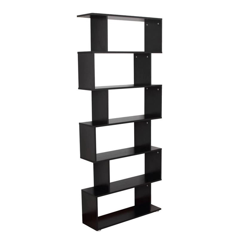 LIBRERIA DI DESIGN IN LEGNO 80 X 24 X 191 CM NERO